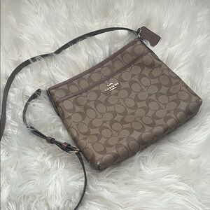 Coach Signature Tan Crossbody Bag